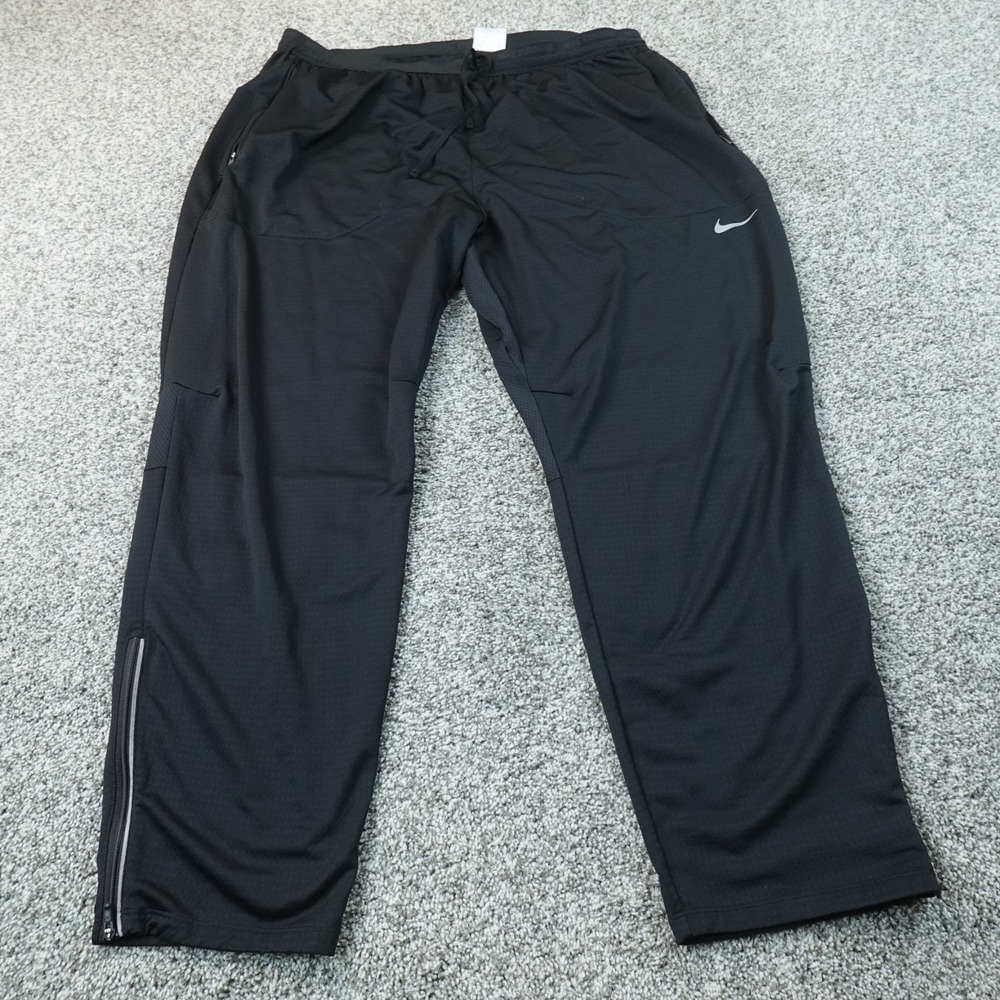 Nike Pants Mens 4XL Black Phenom Running Dri Fit Drawstring Jogger Sweatpants